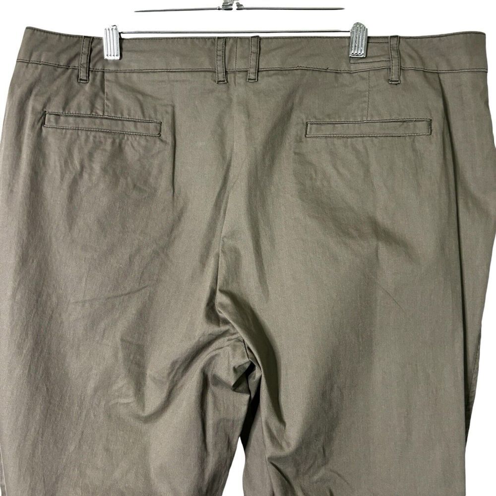 Pendelton Essential Pants Size‎ 18 Green Cotton Straight Leg TH173-82908 NEW - Picture 4 of 12